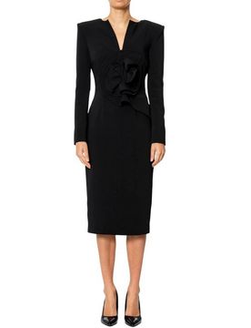 Vestiti casual donna - dress tubino cady - nero