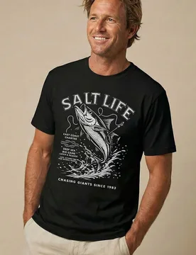 Charter Mono Mens T-Shirt - Salt Life - FashionsVida