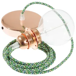 Cables Lampe Suspendue Pendel Pour Abat-jour Rx05 Pixel Diy 1 M Green / Copper One Size