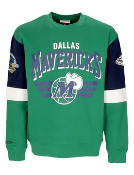 Felpa Girocollo Uomo Nba All Over Crew 3.0 Dalmav Original Team Colors - Mitchell & Ness - FashionsVida