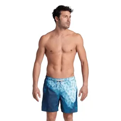Placed Swimming Shorts White / Water S Men