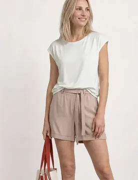 Dropped Shoulder Shirt mit U-Boot-Ausschnitt female Weiß - Street One - FashionsVida