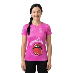 Maglietta A Maniche Corte Stones Rosa M