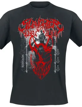 T-Shirt - Red Mask Kostolom - S bis 5XL - Größe XXL - schwarz - Lizenziertes Merchandise! - Unisex - unisex - Slaughter To Prevail - FashionsVida