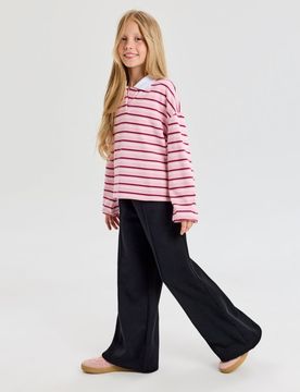 Pantaloni della tuta a gamba larga - nero