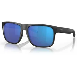 Spearo Xl Mirrored Polarized Sunglasses Matte Black Blue Mirror 580G/CAT3 Women