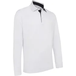 Polo Performance, langarm, weiss xl