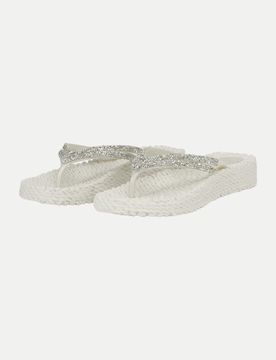 Flip Flop mit Platform Weiß 39