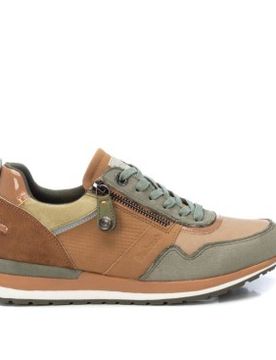 Para mujer. 17205904-KAKI Zapatillas 172059 (37), 1 a 3cm, Cremallera, Casual