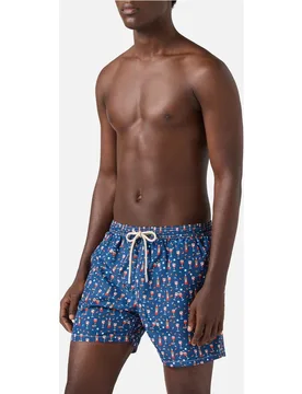 Bañador de hombre estampado copas y botellas - MC2 Saint Barth - FashionsVida