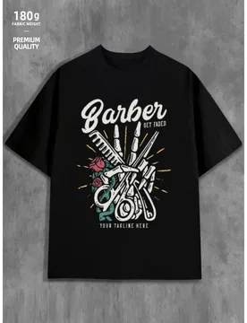 Barber Skeleton Scissors Graphic Tee Men Casual Short Sleeve Cotton Get Faded T-Shirt - Aliexpress - FashionsVida