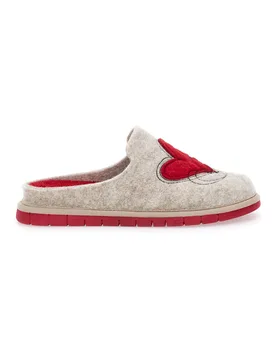 Pantofole beige con cuore 7521p 39 - BeeGo - FashionsVida
