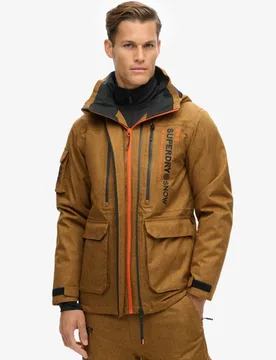 Superdry Herren Ski Peak Rescue Jacke Braun - Größe: XL - 449.99 - FashionsVida
