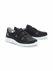 Hirschleder-Klettschuh Komfortweite - Schwarz - female - Size: 42