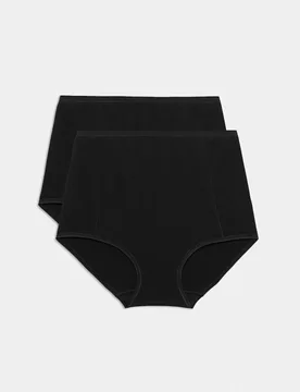 Pack Firm Control Full Briefs Black female - M&S - FashionsVida