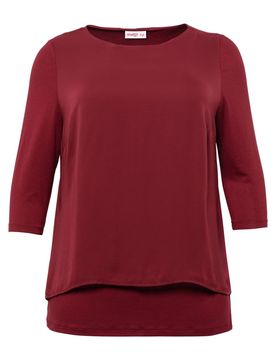 SHEEGO Blusa rojo rubí