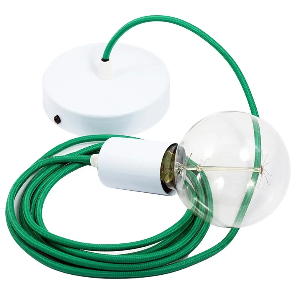 Cables Suspension Luminaire Rm06 50 Cm Green / White One Size - Creative - FashionsVida