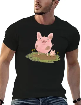 Piggies in a Mud Puddle T-Shirt man t shirt designer t shirts for man pack cotton T-Shirt - Aliexpress - FashionsVida