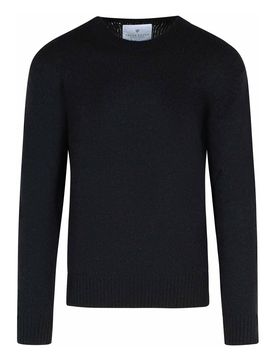 Maglione di miscela alpaca nera