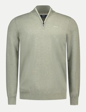 Gestrickter Baumwoll-Troyer Grau XXL