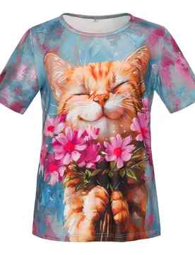 Damen-Shirt „Mia Flower“ M mehrfarbig - wedolina - FashionsVida