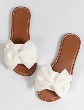 Nuevos Sandalias de Verano Talla Grande para Mujer - Diseño de Mariposa Blanca y Flor, Slip-On Moda Cómoda y Duradera para Uso Diario, Playa y Casua - Shein - FashionsVida