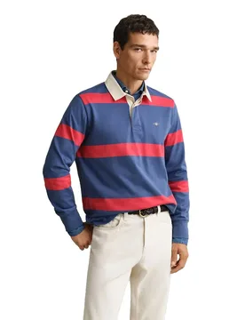 Polo à Manches Longues 2065100 Vintage Blue L - Gant - FashionsVida