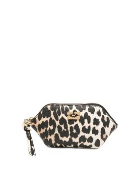 Pochette Bou Coin con stampa leopardata