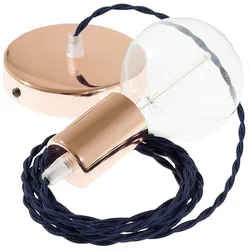 Cables Suspension Luminaire Tm20 1 M Dark Blue / Copper One Size