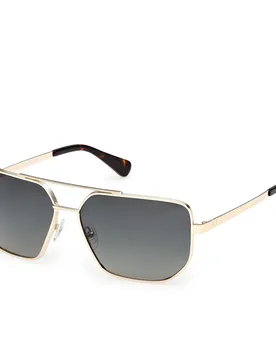 Occhiali Da Sole Polarizzati Tb00076 Shiny Pale Gold Green/CAT3