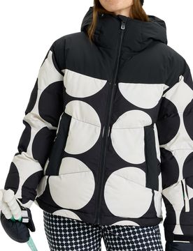 Stepp- Und Daundenjacken wasserfest aus Primaloft® Alofted Puffy Jacket True Black Big Dots für Damen Größe M schwarz