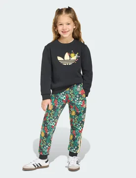 SET FELPA Originals x Liberty London CREW 3-4A Black - Adidas - FashionsVida