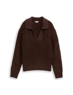Knit boucle troyer female