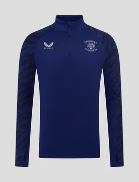 Preston Junior 25/26 Training Midlayer Top - Blue BLUEPRINT JS Unisex - Castore - FashionsVida