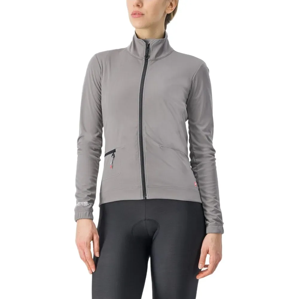 Giacca Vento Trail Gore-tex Infinium™ Windstopper® Grey Niquel - Castelli - FashionsVida