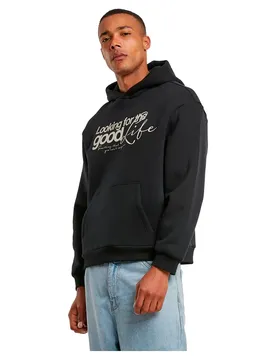 Mister Sweat à Capuche For The Good Fluffy Black XL