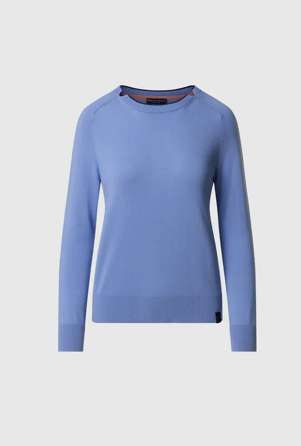Felpa girocollo donna azzurro - North Sails - FashionsVida