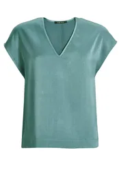 Satintop mit V-Ausschnitt female