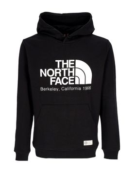 Felpa Leggera Cappuccio Uomo Berkeley California Hoodie Black