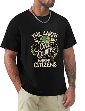 The Earth is But One Country - The Baha'i Faith T-Shirt Utility Work Short Sleeve Top - Aliexpress - FashionsVida