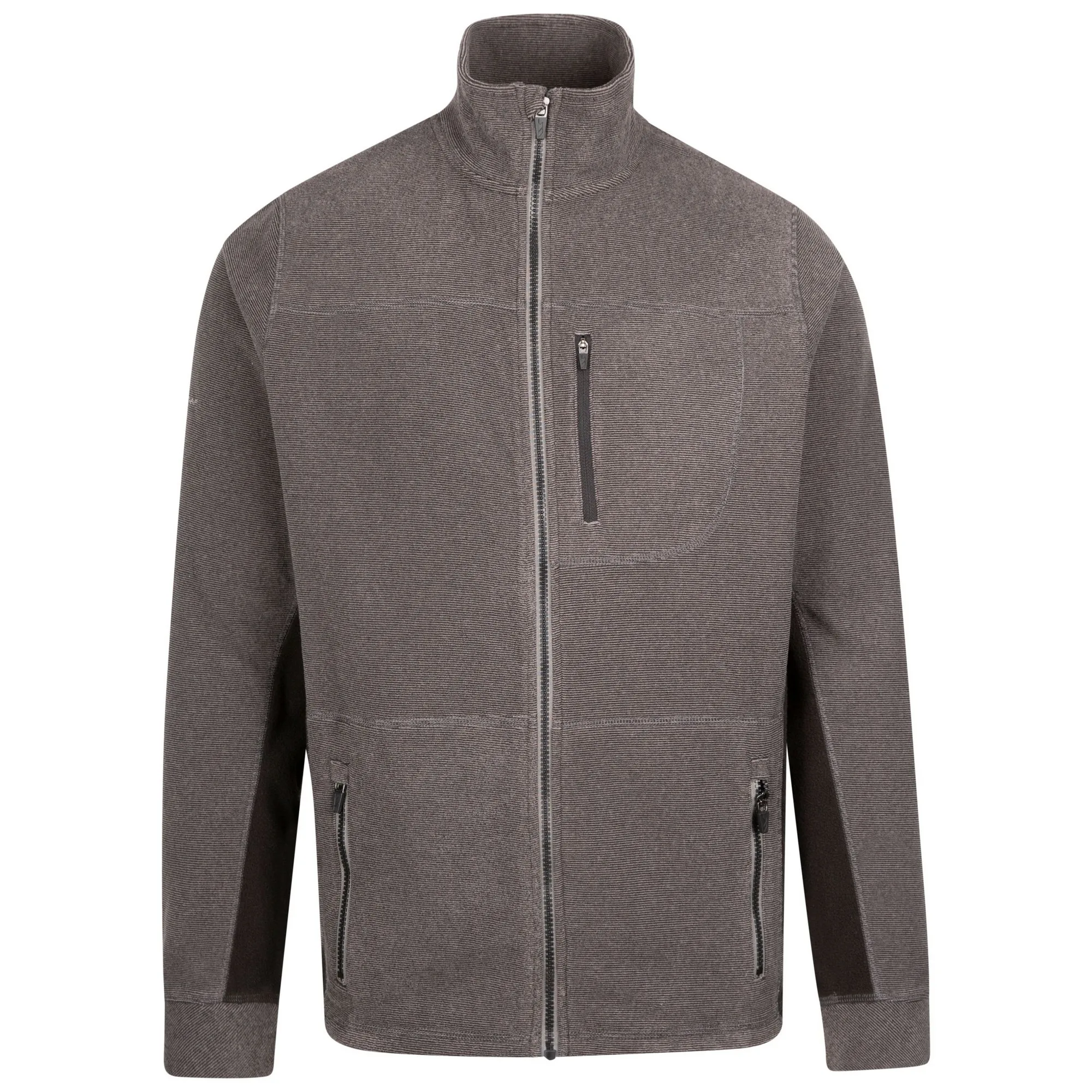 Mens Rampton Fleece Jacket (Black) - Size Large - Trespass - FashionsVida