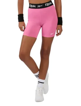 Short Ruched Biker Playful Pink S - Reebok - FashionsVida