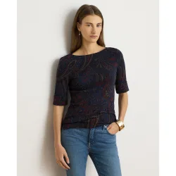 Camiseta de mujer de algodón estampada disponible en tallas grandes