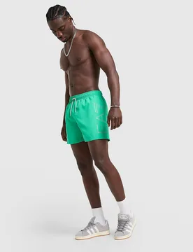 Mens Costume da bagno Side Logo - Verde, verde verde Uomo taglia XL - Emporio armani - FashionsVida