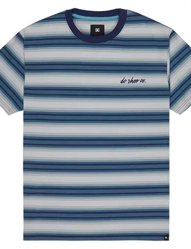 T-shirt à Manches Courtes Sheriff Stripe Storm Blue S - Dc shoes - FashionsVida