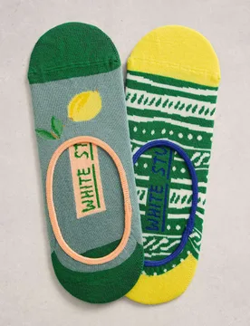 Pack Cotton Rich Patterned Footsies Yellow Mix female - White stuff - FashionsVida