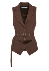 GILET CON CINTURA RICOPERTA