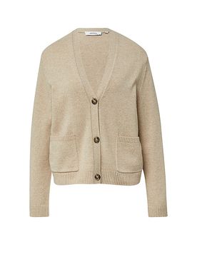 COMMA Stickjacke beige 36 damen