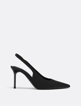 Basic Slingback-Pumps SCHWARZ 35 - Stradivarius - FashionsVida