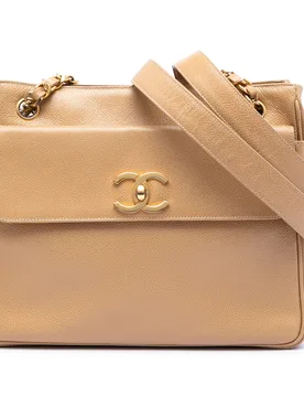 CC Caviar Front Pocket Chain Shoulder Bag - Chanel - FashionsVida
